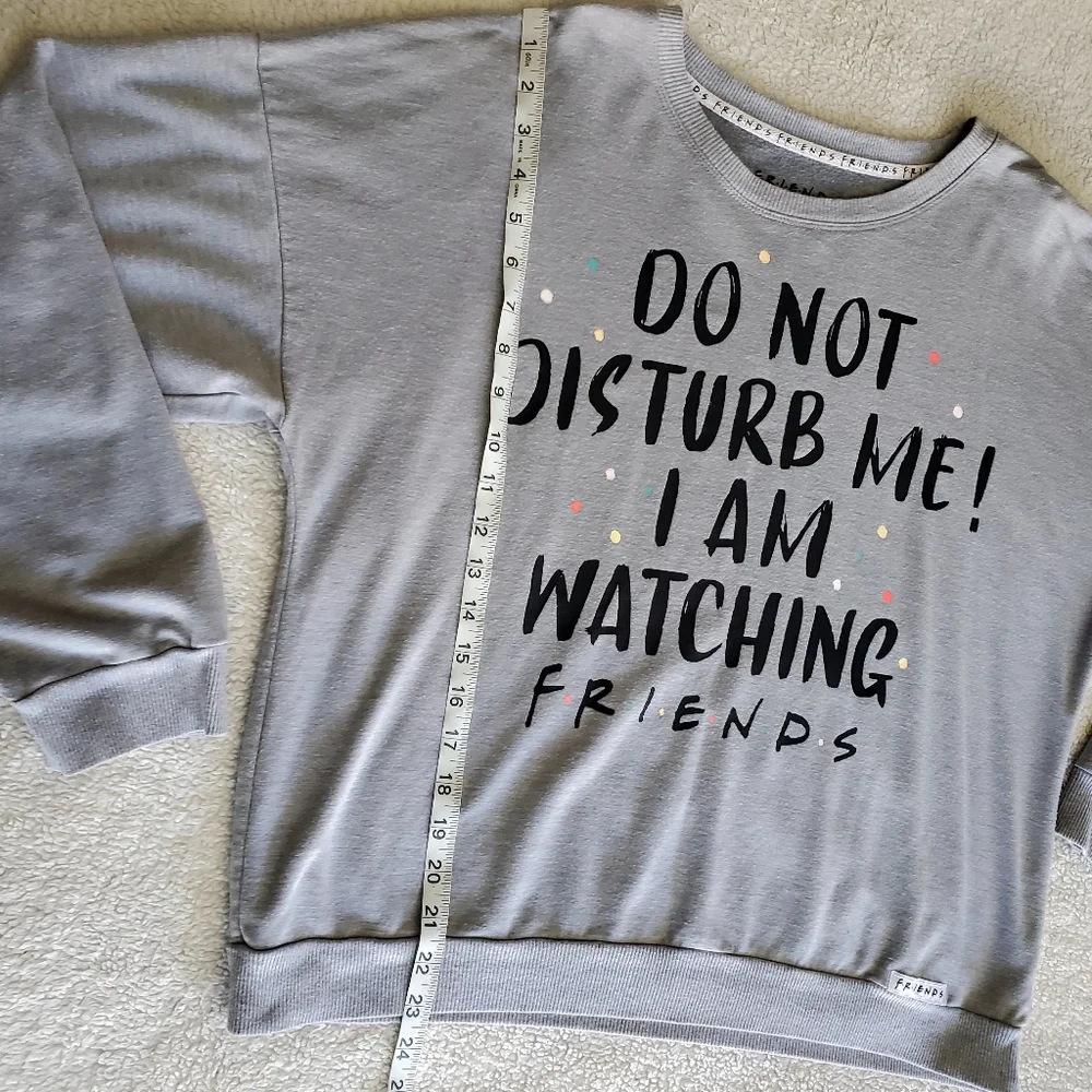 FRIENDS SWEATSHIRT Comfy Loungewear Sleepwear Gray‎